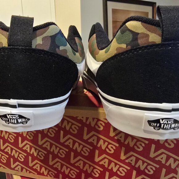 Vans Knu Skool Mens Casual Shoes Camo Green Black VN000D22YJ7 Size 10.5 NEW - Picture 7 of 10